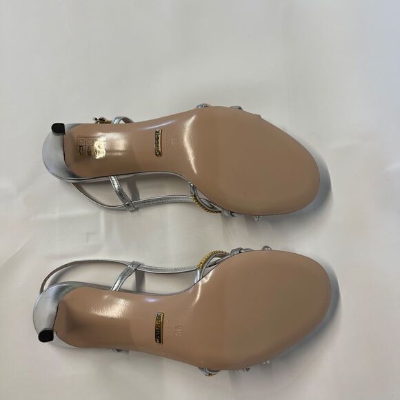 Gucci Women's sandal with chains Style ‎659196 B8B00 8106 Size 6 - Picture 6 of 6